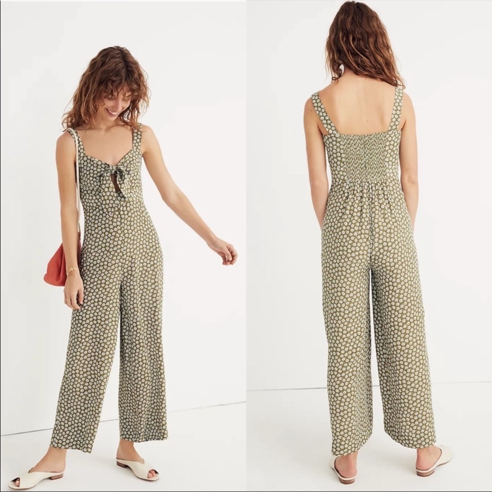 Madewell Cutout Jumpsuit in Mini Daisy